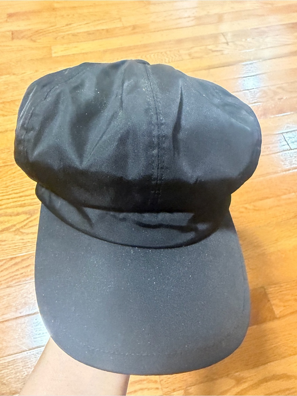 Prada Black Logo Nylon Hat Sz M - Picture 6 of 6